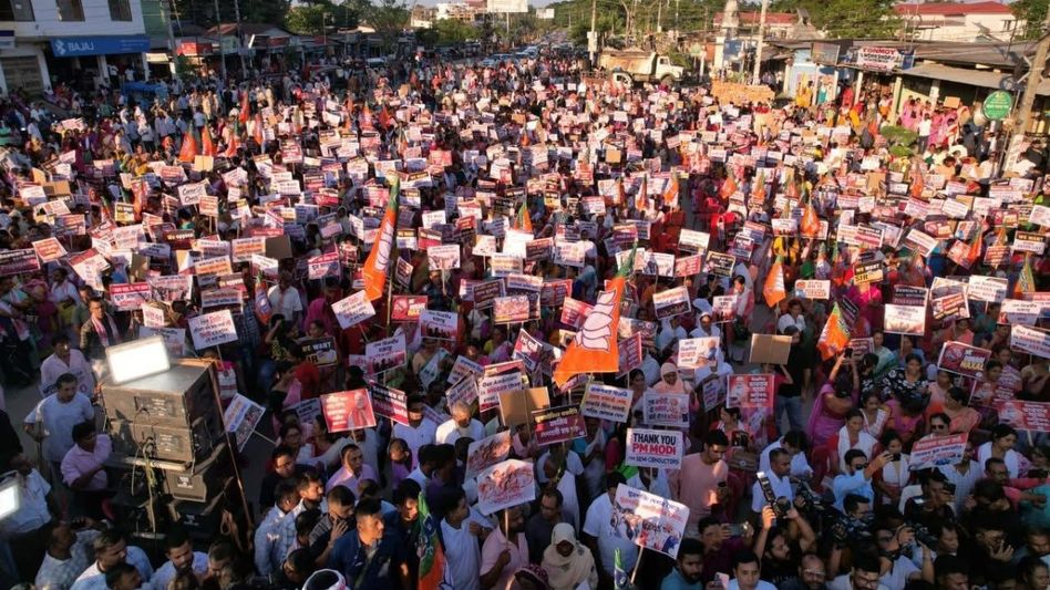 Gen Z leads massive pro-government rally in Assam's Nalbari, 30,000 attend Gen Z leads massive pro-government rally in Assam's Nalbari, 30,000 attend