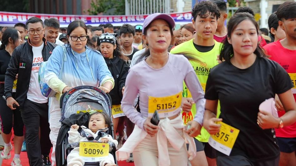 Over 3,000 runners take part in Manipur Police Half Marathon ahead of Raising Day Over 3,000 runners take part in Manipur Police Half Marathon ahead of Raising Day
