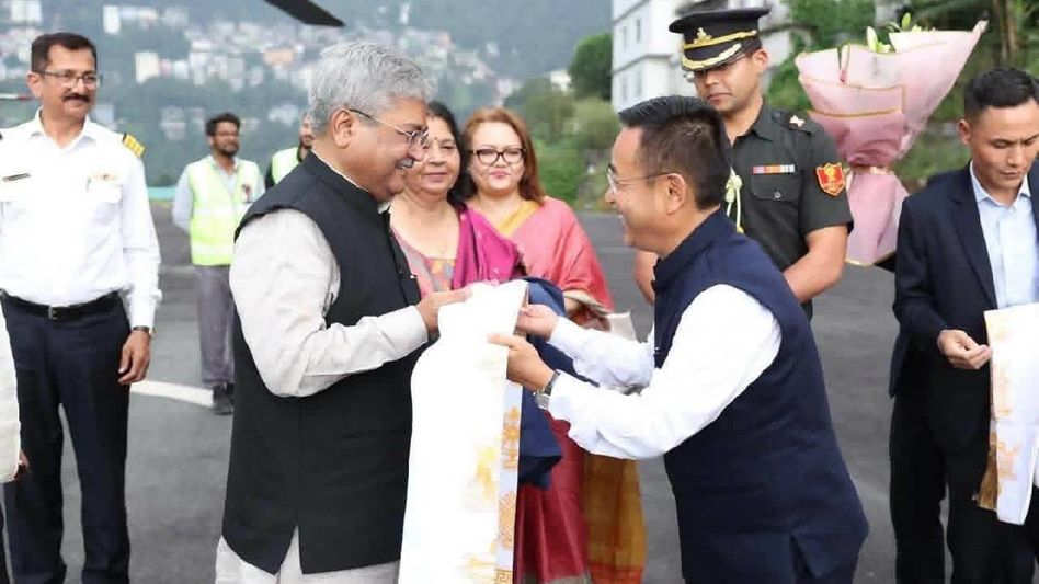 Sikkim Governor-designate Dushyant Kumar Gautam arrives in Gangtok ahead of October 19 oath Sikkim Governor-designate Dushyant Kumar Gautam arrives in Gangtok ahead of October 19 oath