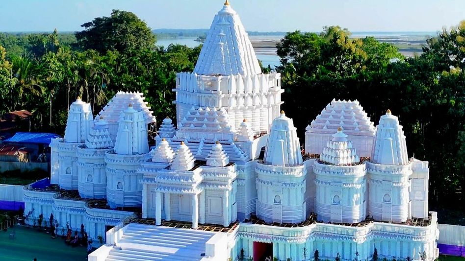 Assam: Swaminarayan temple replica draws visitors to 108th Tamarhat Durga Puja Assam: Swaminarayan temple replica draws visitors to 108th Tamarhat Durga Puja