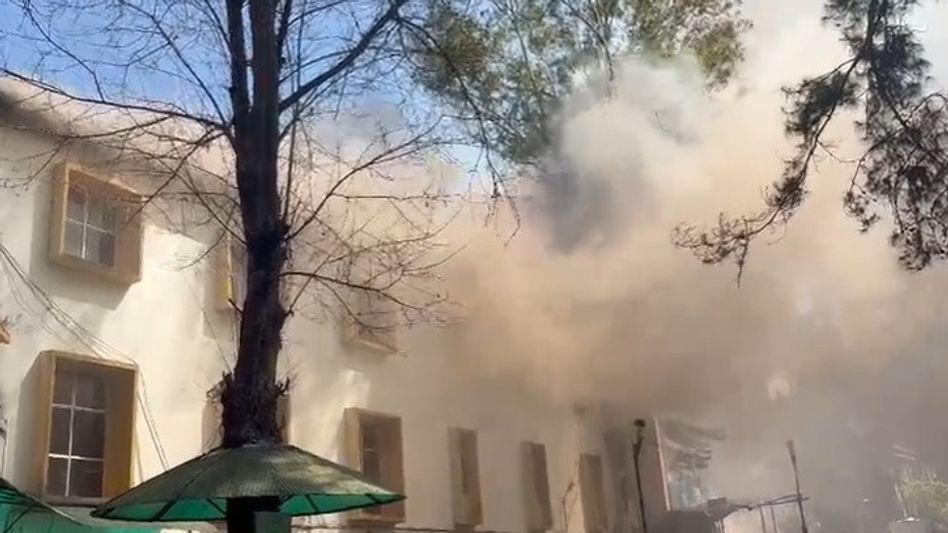 Meghalaya: Fire destroys sweets shop at NEHU, neighbouring businesses affected Meghalaya: Fire destroys sweets shop at NEHU, neighbouring businesses affected