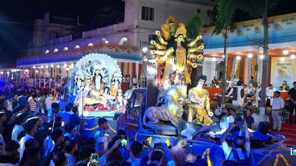 97 per cent of Durga Puja organisers complete idol immersion in Tripura's Agartala: Mayor 97 per cent of Durga Puja organisers complete idol immersion in Tripura's Agartala: Mayor