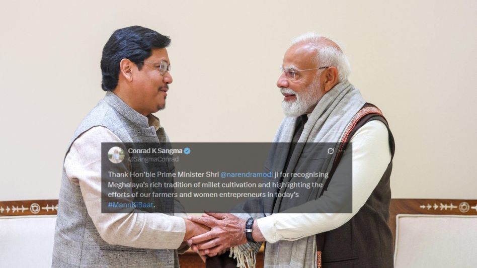 Meghalaya CM thanks PM Modi for recognising state’s ‘rich tradition of millet cultivation’ in Mann Ki Baat Meghalaya CM thanks PM Modi for recognising state’s ‘rich tradition of millet cultivation’ in Mann Ki Baat