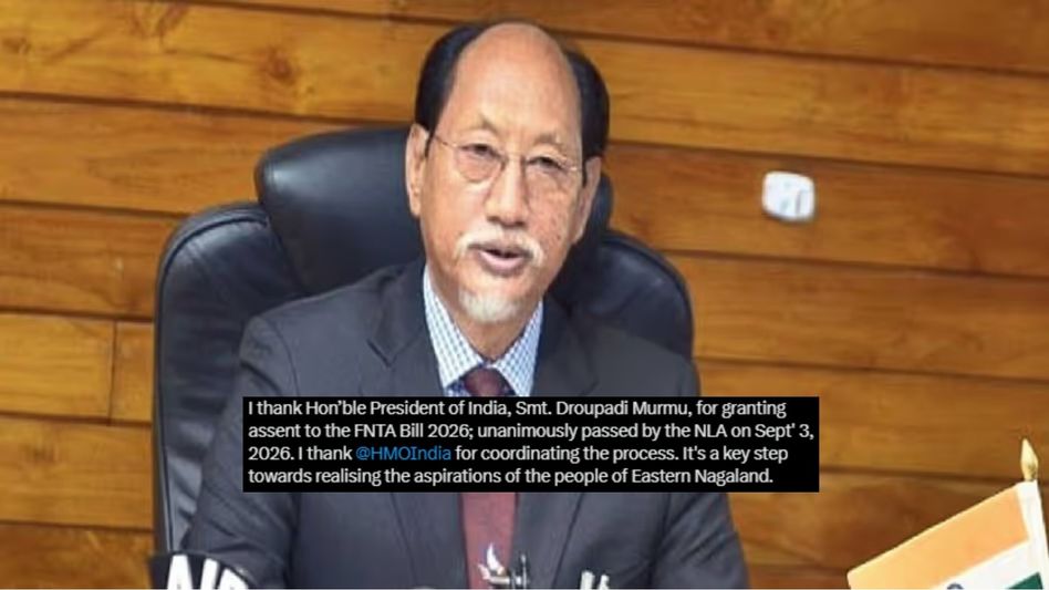 President Murmu assents to FNTA Bill, Neiphiu Rio hails Eastern Nagaland autonomy step President Murmu assents to FNTA Bill, Neiphiu Rio hails Eastern Nagaland autonomy step