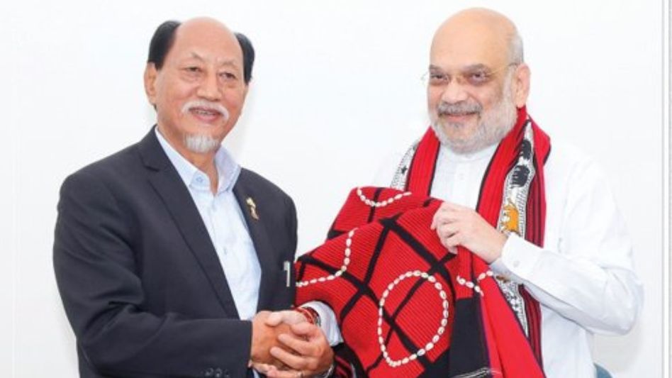 Nagaland CM Neiphiu Rio meets Amit Shah, discusses FNTA Bill and PAP relaxation Nagaland CM Neiphiu Rio meets Amit Shah, discusses FNTA Bill and PAP relaxation