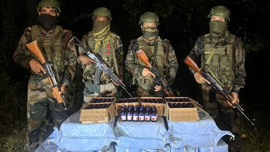 Assam Rifles seizes ESCUF syrup worth Rs 15 lakh in Tripura’s Khowai Assam Rifles seizes ESCUF syrup worth Rs 15 lakh in Tripura’s Khowai