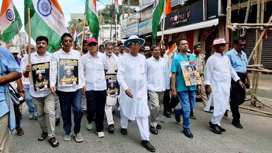 Tripura INDIA bloc stages rally in Agartala, demands CEC Gyanesh Kumar’s resignation Tripura INDIA bloc stages rally in Agartala, demands CEC Gyanesh Kumar’s resignation