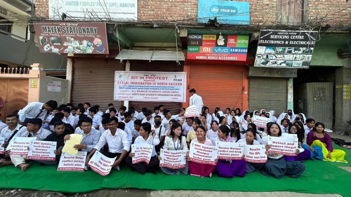 Imphal protest: NESO seeks safeguards against illegal immigration