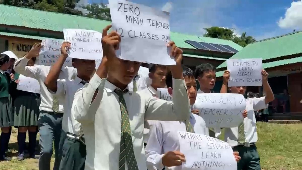 Class-9 student appeals to Manipur governor over acute teacher shortage at T. Vaichon High School