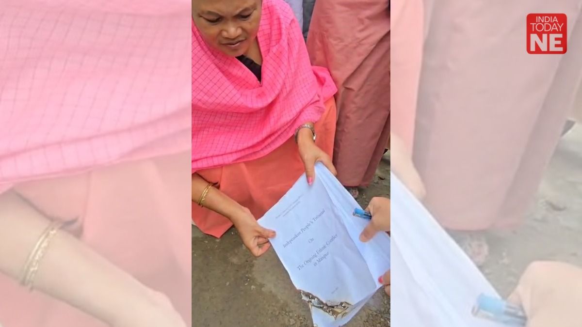 Manipur women’s group Imagi Meira burns PUCL report, calls it one-sided and biased