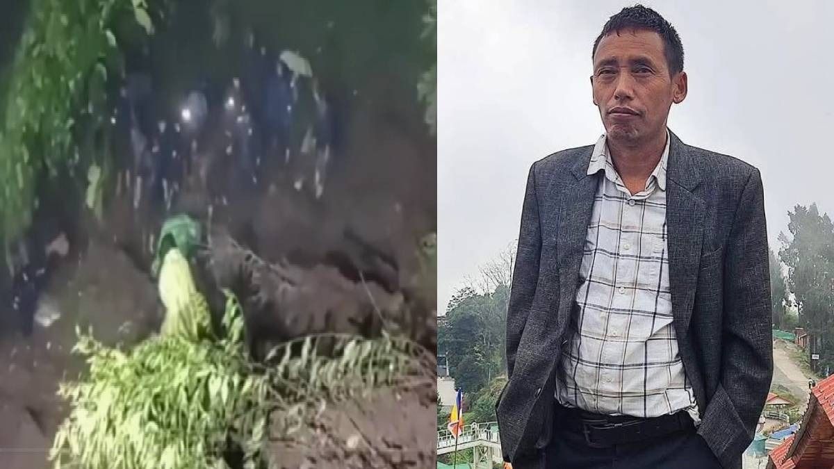 Landslide strikes Sikkim's Gyalshing district, claims life of panchayat president 
