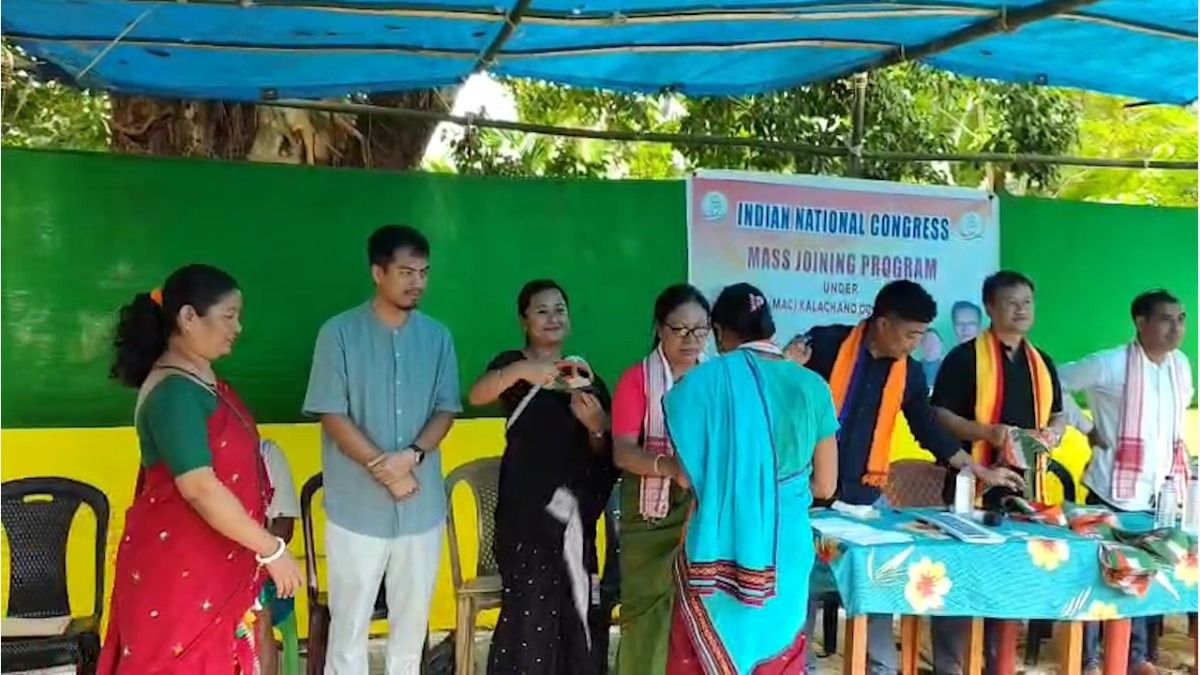 Assam: Over 100 BJP workers defect to Congress in Dima Hasao’s Kalachand