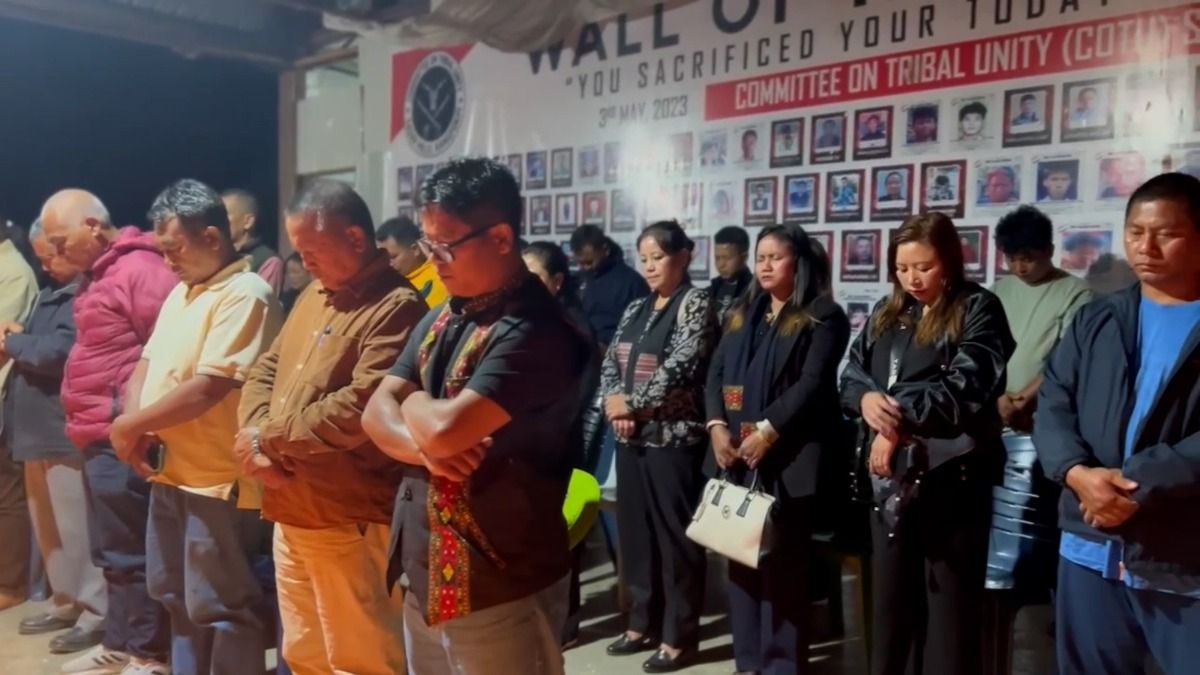 Manipur: Kuki-Zo community holds candlelight vigil for four UKNA cadres killed in Churachandpur