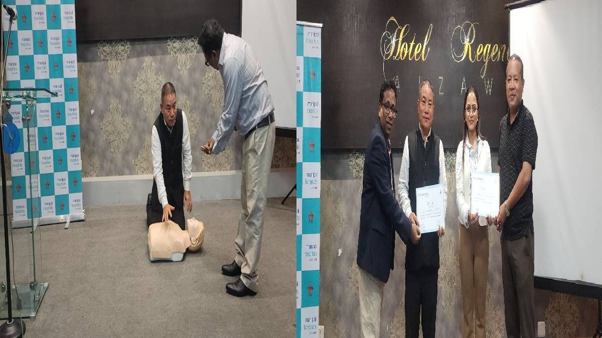 Manipal Hospital Kolkata holds CPR training in Aizawl to empower journalists with life-saving skills