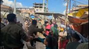 Manipur: Clashes erupt as displaced people protest Sangai Festival in Imphal East Manipur: Clashes erupt as displaced people protest Sangai Festival in Imphal East