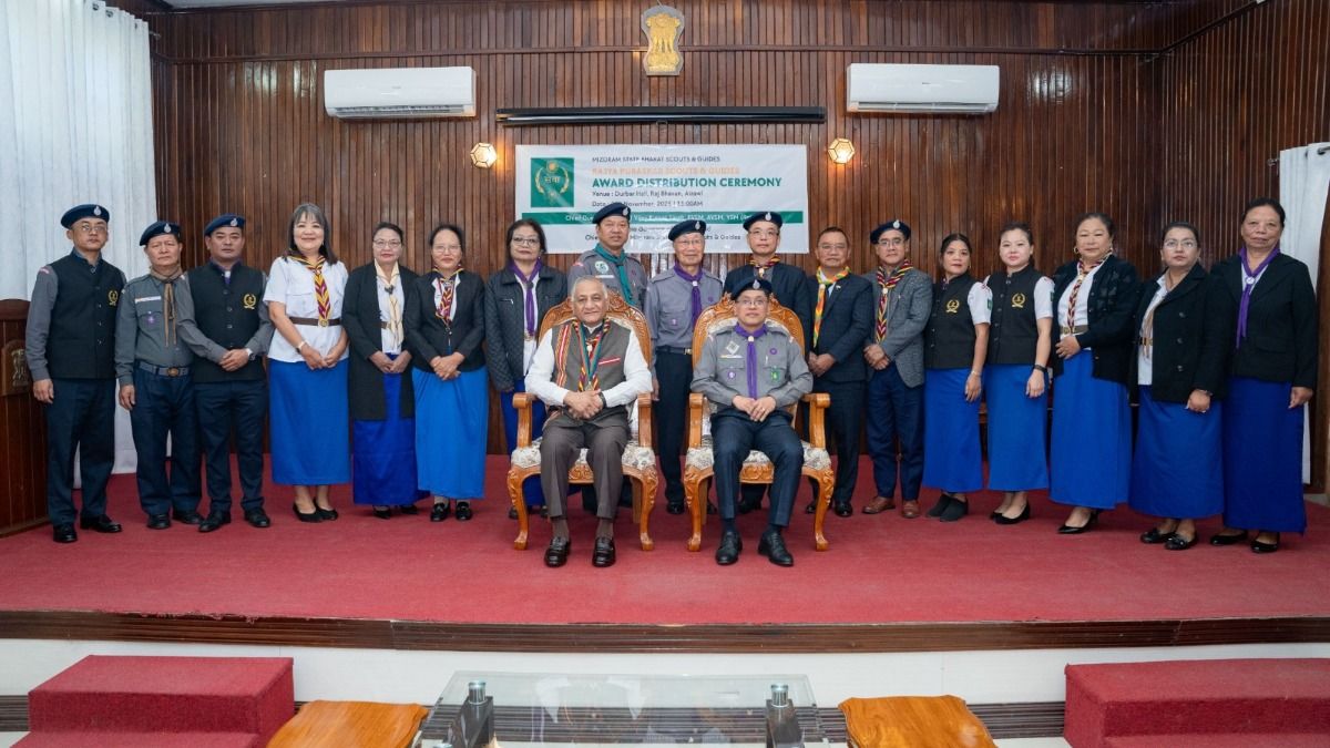 Mizoram governor confers Rajya Puraskar Awards on 149 Scouts and Guides