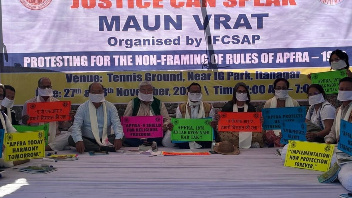 Arunachal indigenous groups launch “Maun Vrat” over delay in implementing Freedom of Religion Act