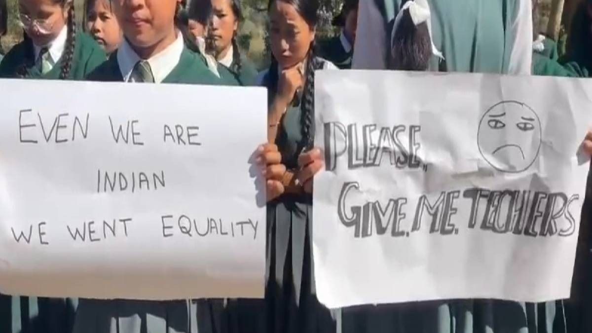 Manipur school falls silent as students walk out over severe teacher shortage