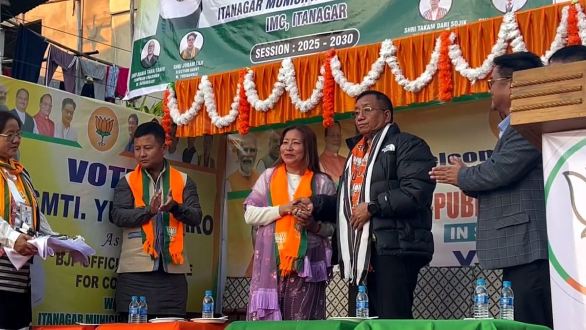 Arunachal MLA Techi Kaso leads major rally backing BJP’s Yukar Yaro in Itanagar’s ward 10 Arunachal MLA Techi Kaso leads major rally backing BJP’s Yukar Yaro in Itanagar’s ward 10