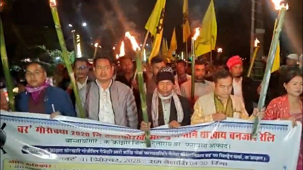Assam: Bodo students stage massive torch rally over Peace Accord delay
