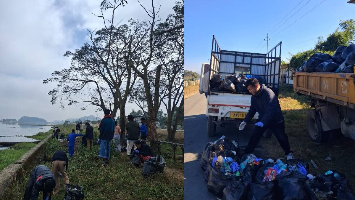 Manipur: Over 40 youth join hands to clean Loktak Lake, removes two truckloads of waste