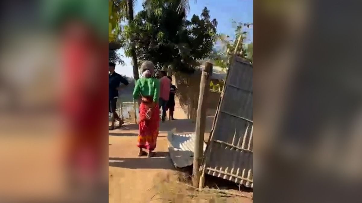 Assam: Violent protest erupts in Kheroni, homes, shops, school bus and ambulance damaged