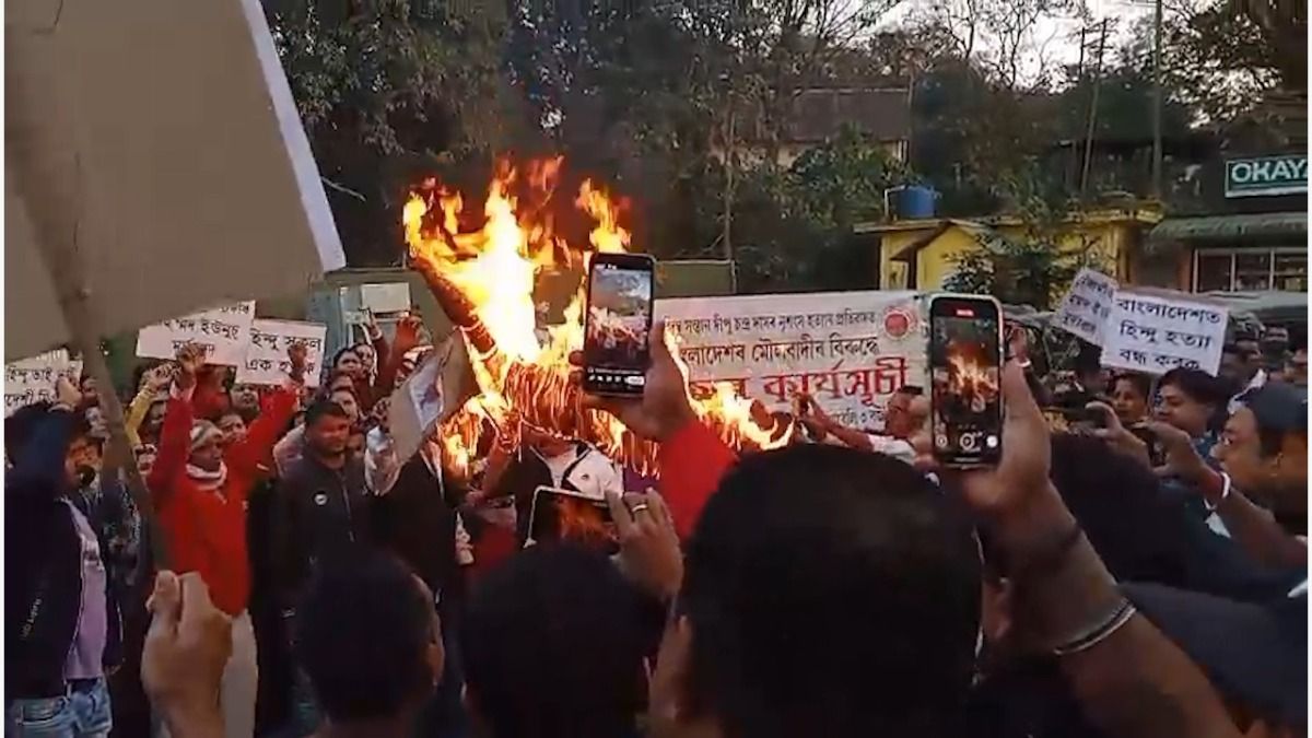 Margherita protests murder of Dipu Chandra Das in Bangladesh, Yunus effigy burnt
