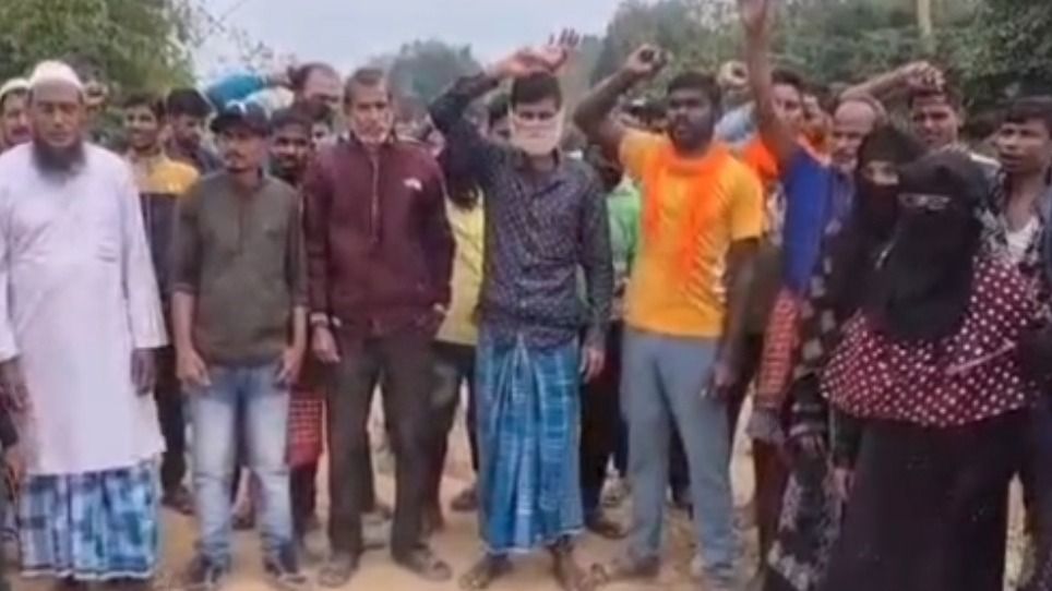 Construction began in 2024 but was halted after locals protested alleged poor-quality work