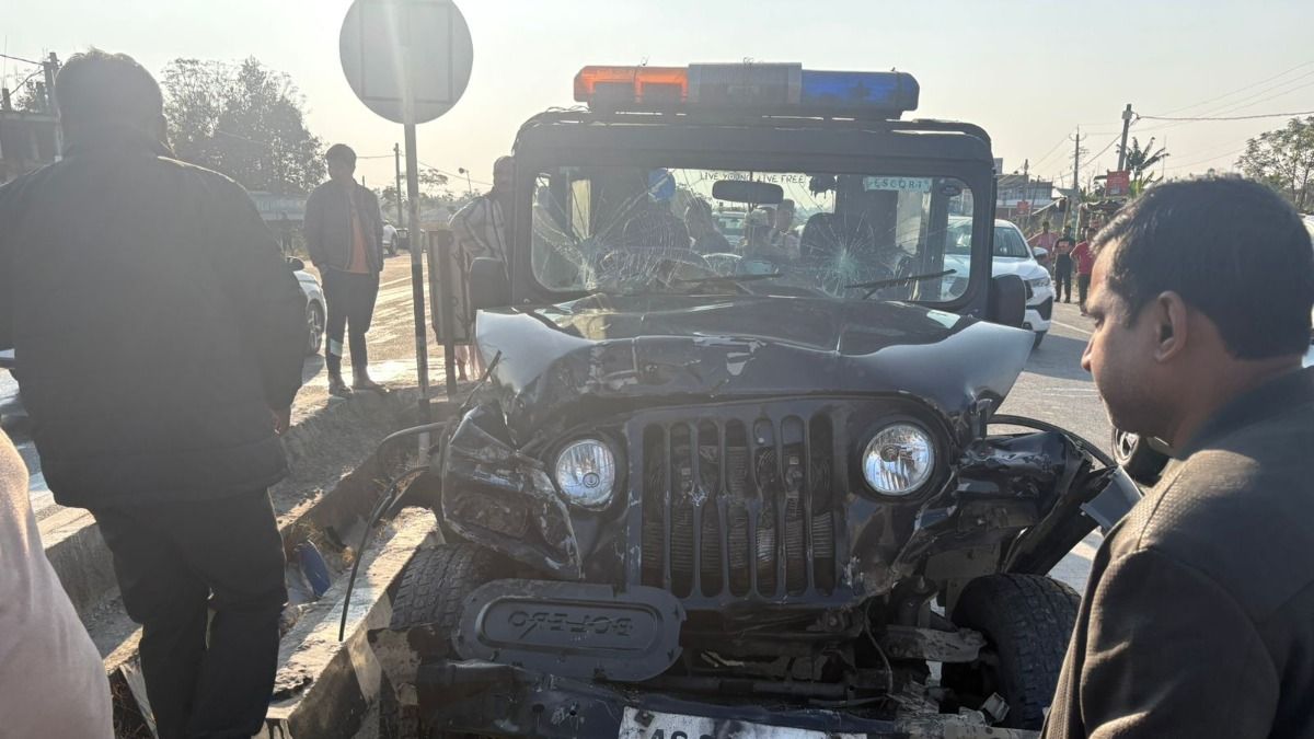 Four policemen among six injured in Sarbananda Sonowal convoy accident in Assam’s Dibrugarh