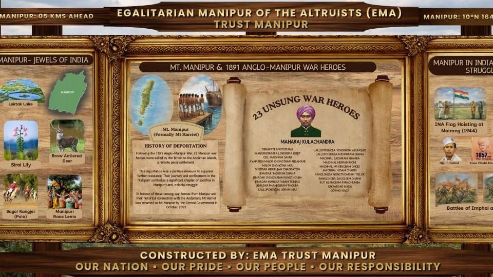 EMA Trust installs commemorative board at Mount Manipur to honour unsung heroes of Anglo-Manipur War