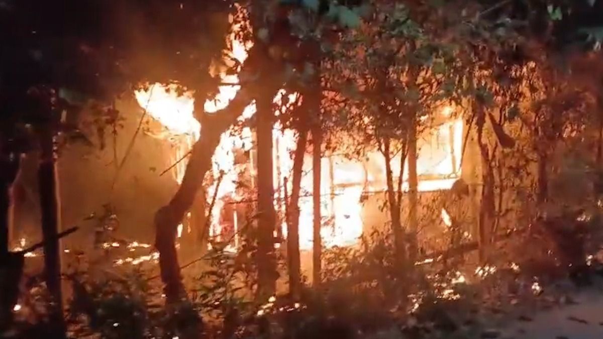 Massive night fire guts house in Rangapara, resident escapes narrowly