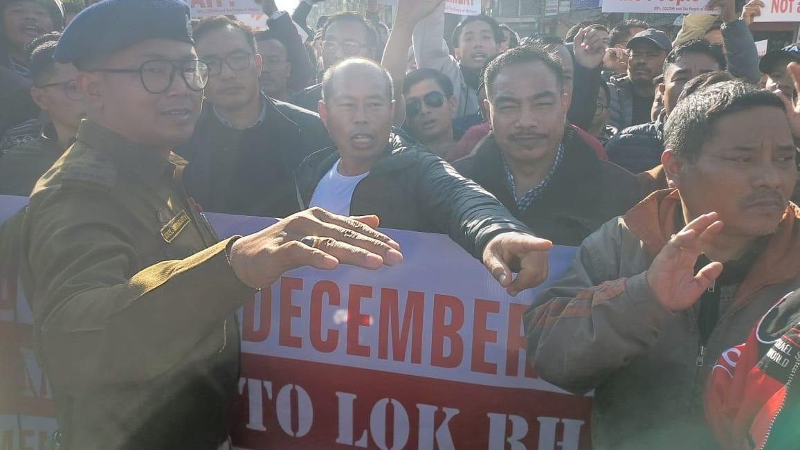 IDPs hold protest rally in Manipur's Imphal demanding govt response on resettlement