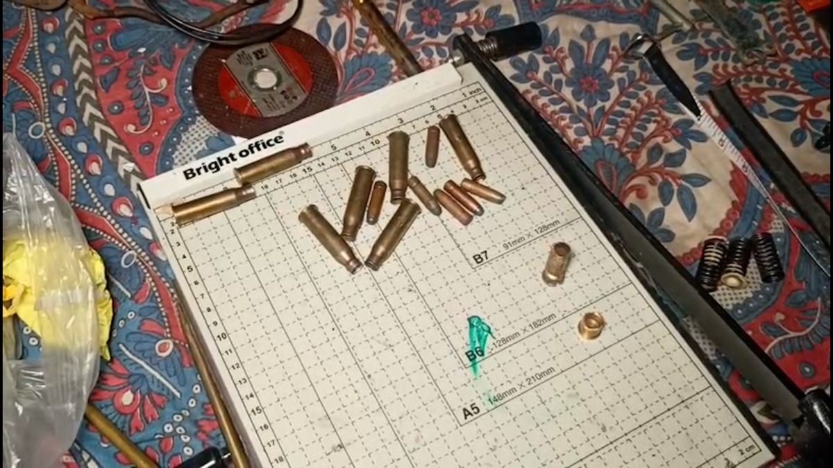 Arms manufacturing tools, live cartridges seized in Tripura; one arrested