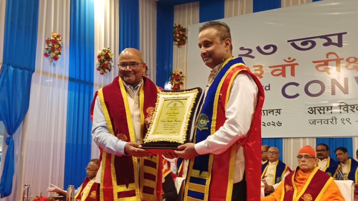 Parthasarathi Mahanta becomes first serving IPS officer in India to receive D.Litt. from Assam University