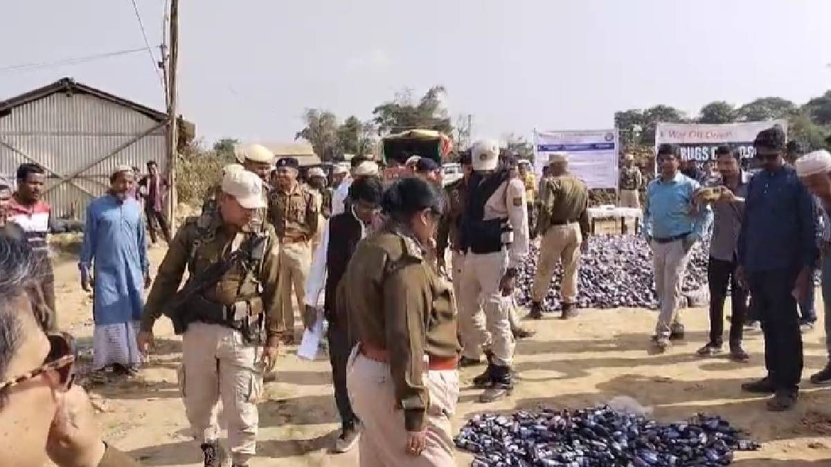 Assam: Rs 55 crore worth of narcotics destroyed in Sribhumi, major blow to drug network