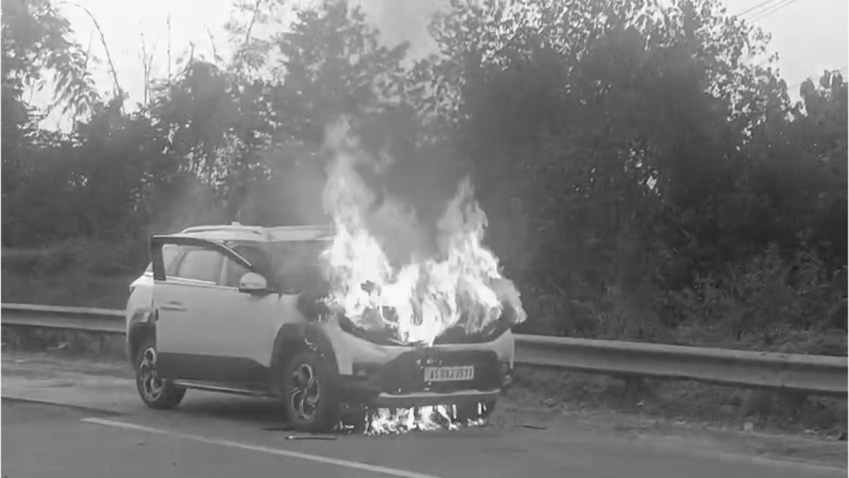 Moving passenger vehicle catches fire on NH in Karbi Anglong; no casualties reported