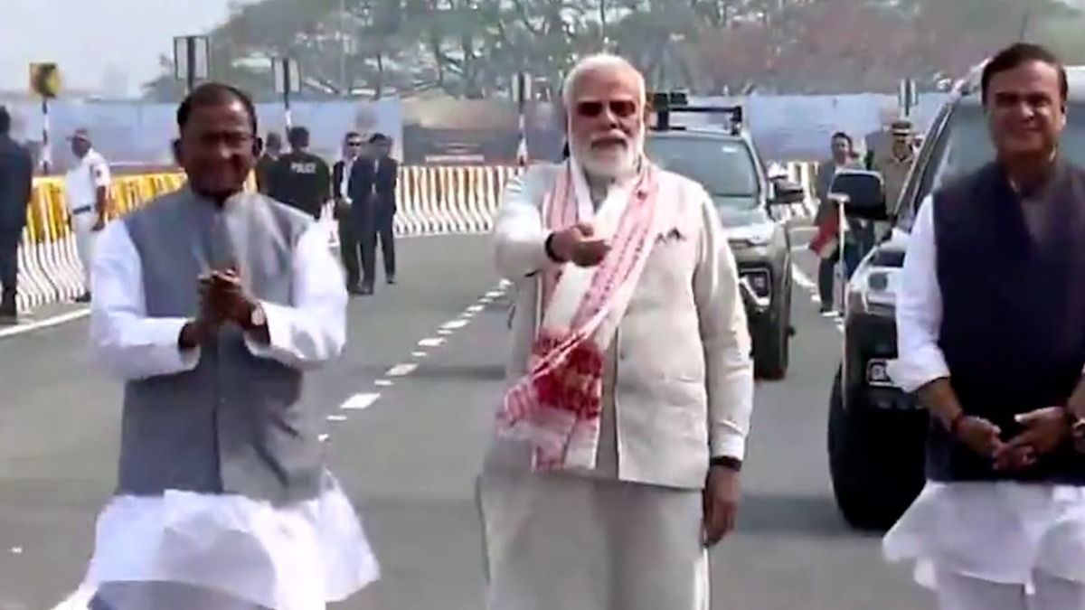 PM Modi inaugurates Kumar Bhaskar Varma Setu, Northeast’s first extradosed bridge across Brahmaputra