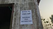 “No road, no vote” posters surface in Assam's Hamukjaan village in Margherita “No road, no vote” posters surface in Assam's Hamukjaan village in Margherita