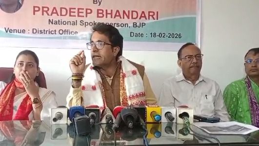 BJP national spokesperson calls Rahul Gandhi, Gaurav Gogoi ‘Anti-India’ leaders at Tezpur press meet