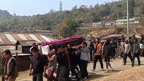 Mortal remains of Manipur MLA Vungzagin Valte reach Churachandpur, funeral likely tomorrow