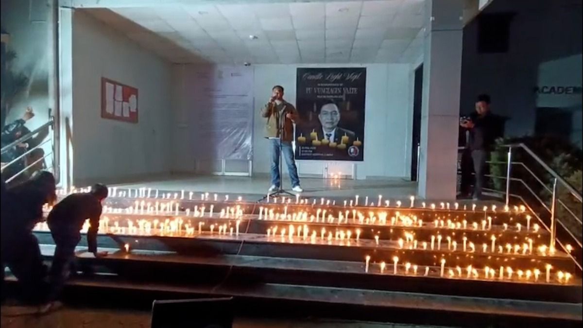 Tribal bodies hold vigil in Churachandpur, reiterate demand for UT with legislature after Thanlon MLA's death