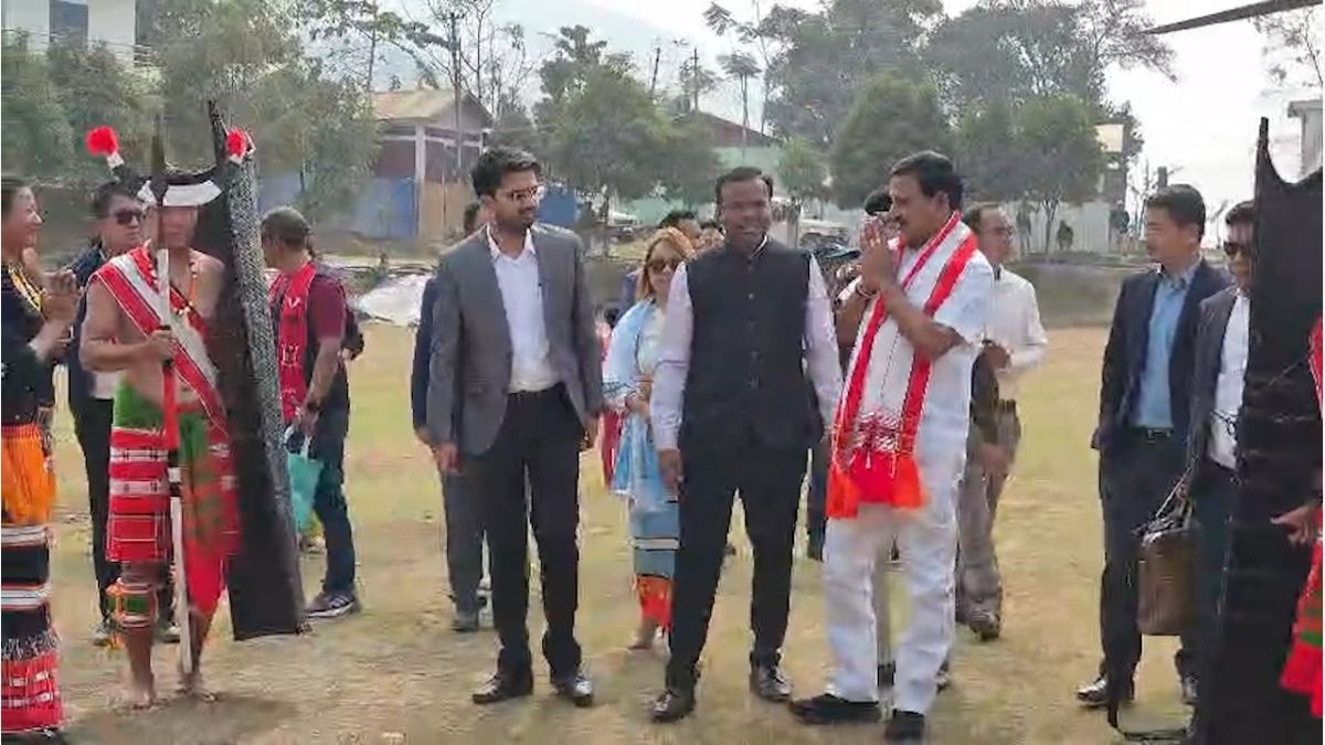 Union MoS inspects projects, distributes welfare benefits in Manipur’s Noney district