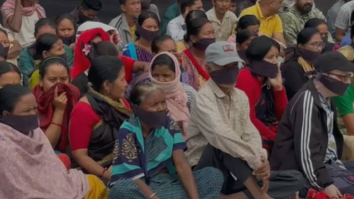 Assam: Four-lane highway demand sparks shutdown in Jakhalabandha, locals begin 'black cloth protest'