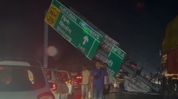 Storm topples hoarding on NH-29 in Assam's Karbi Anglong, triggers traffic chaos Storm topples hoarding on NH-29 in Assam's Karbi Anglong, triggers traffic chaos