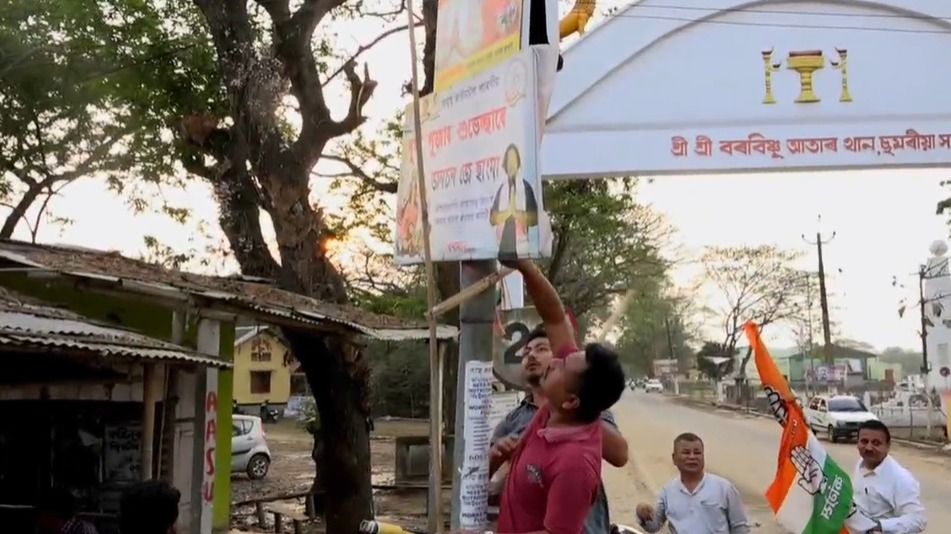 Election banners removed in Boko Ahead of Assam polls