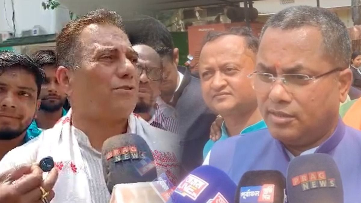 Congress’ Aminur Rashid files from South Karimganj, BJP’s Krishnendu Paul enters Patharkandi fray with show of strength
