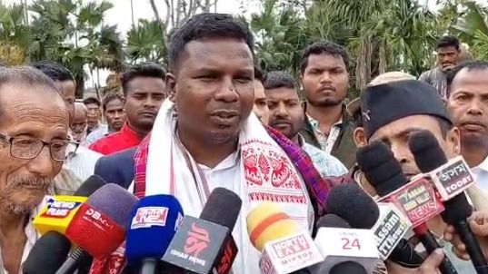 Jai Bharat–JMM candidate Garnel Minz draws massive crowd in Margherita ahead of Assam polls