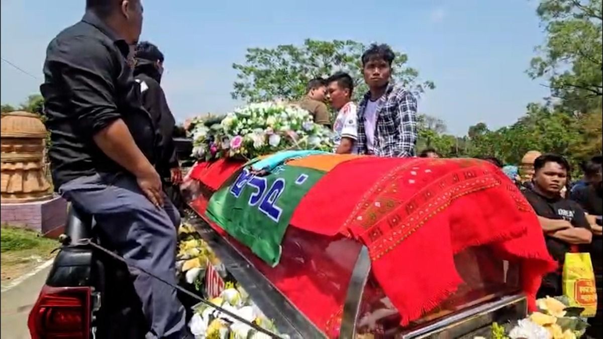 Leaders pay last respects to late Dima Hasao EM Samuel Changsan in Haflong