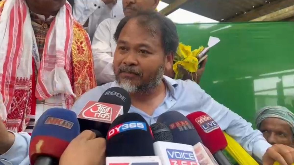 Akhil Gogoi slams BJP, AIUDF as ‘communal forces’ at Dhubri rally