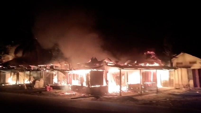 TMC candidate Kaushik Ranjan Das loses shop in devastating Bongaigaon fire